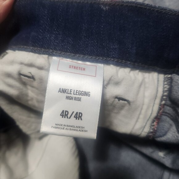 Express Ankle High Rise Legging Jeans Light Wash Size 4 - Picture 9 of 9